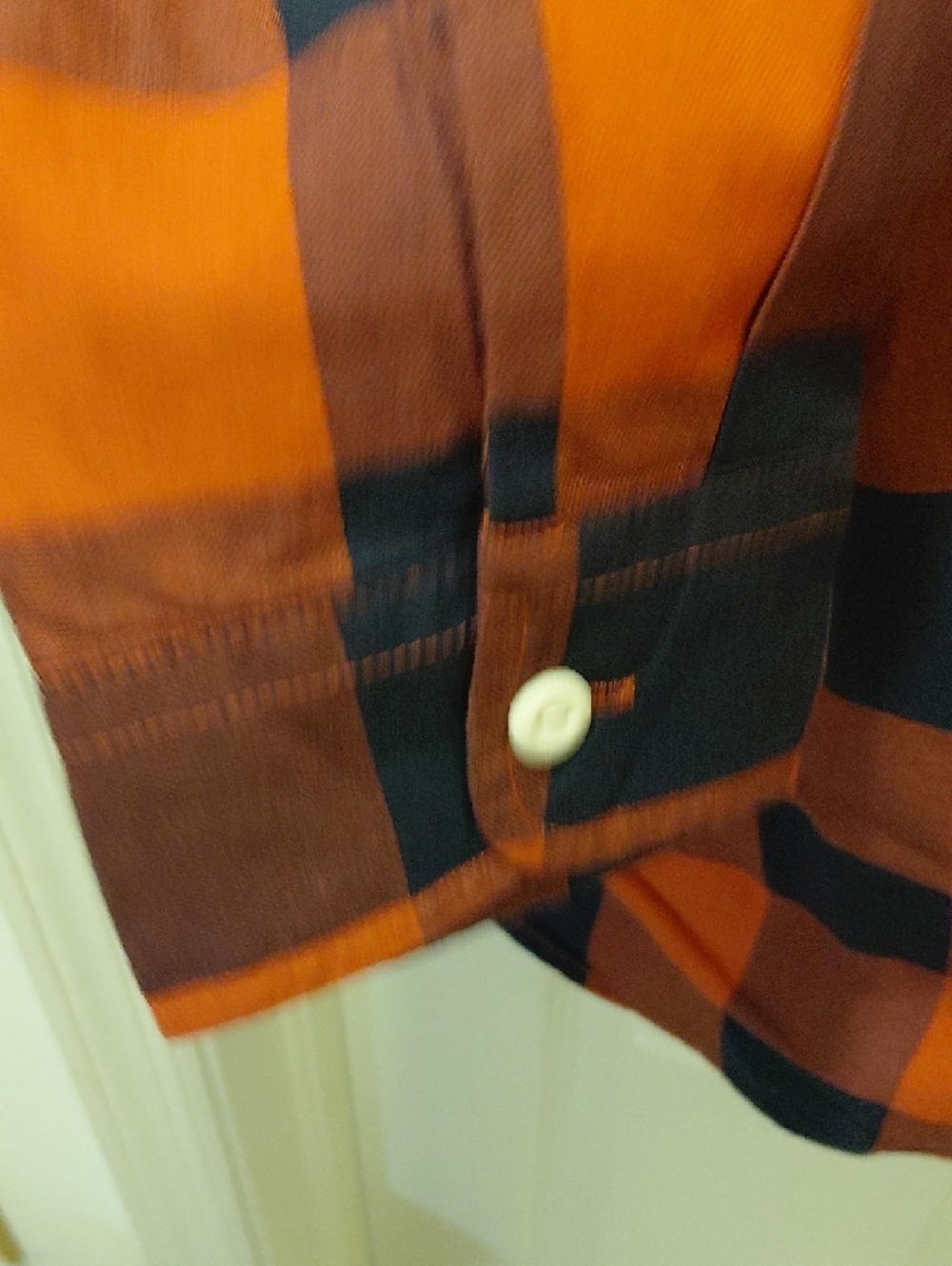 Levi's Red and Navy Buffalo Plaid Button-Down Shirt - Picture 5 of 6